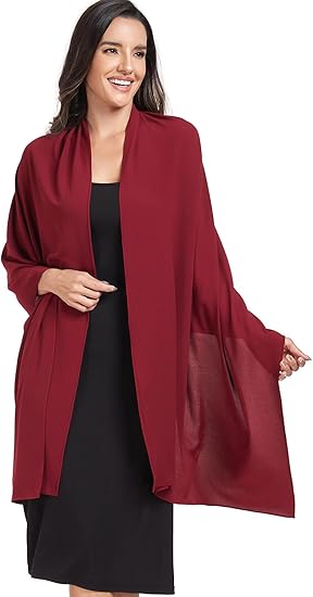 Chiffon Shawl & Wrap for Women – Elegant Wedding & Evening Scarf