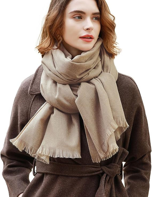 RIIQIICHY Pashmina Shawl & Wrap Scarf – Elegant Winter & Evening Wear for Women