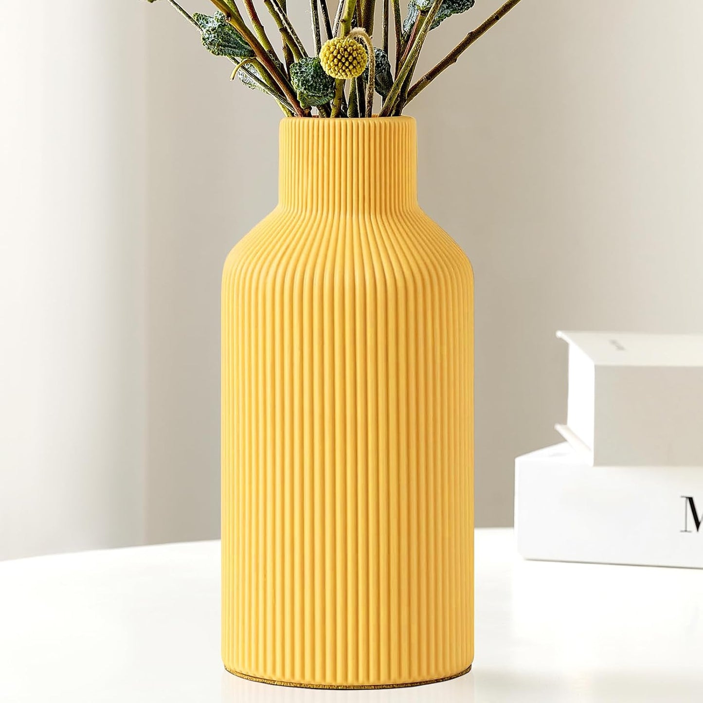 Mfacoy Minimalist Ceramic Flower Vase – Modern Home Decor