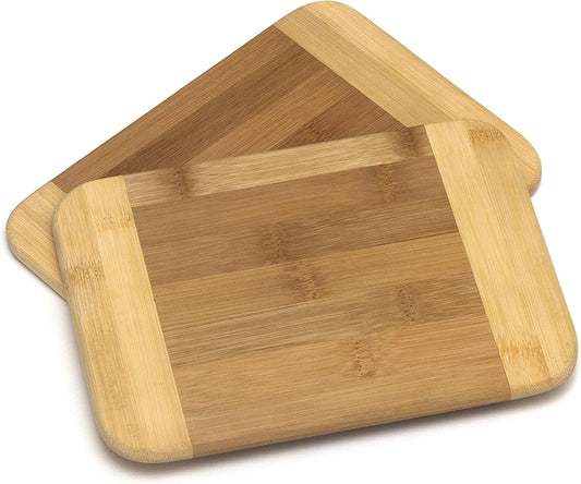 Lipper International Bamboo Two-Tone Cutting & Serving Board